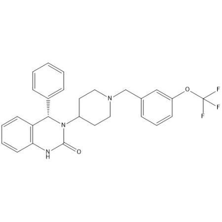 (4S)-3,4-二氢-4-苯基-3-[1-[[3-(三氟甲氧基)苯基]甲基]-4-哌啶基]-2(1H)-喹唑啉酮
