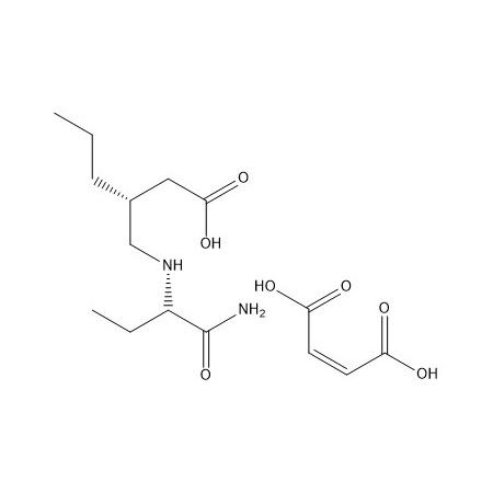 (R)-3-((((S)-1-氨基-1-氧代丁-2-基)氨基)甲基)己酸-马来酸 (1/1)