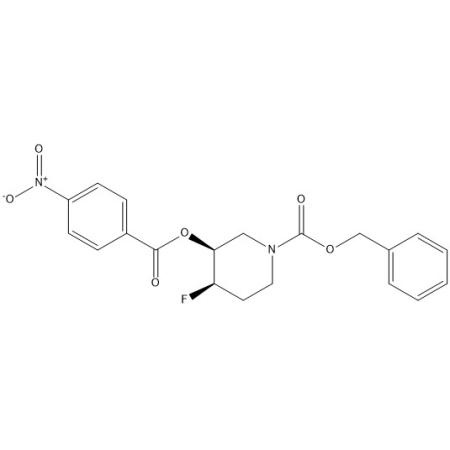 苄基（3S，4R）-4-氟-3-（（4-硝基苯甲酰基）氧基）哌啶-1-甲酸酯