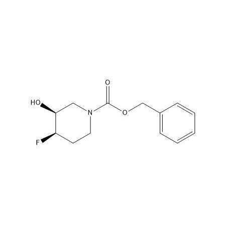 苄基（3S，4R）-4-氟-3-羟基哌啶-1-甲酸酯