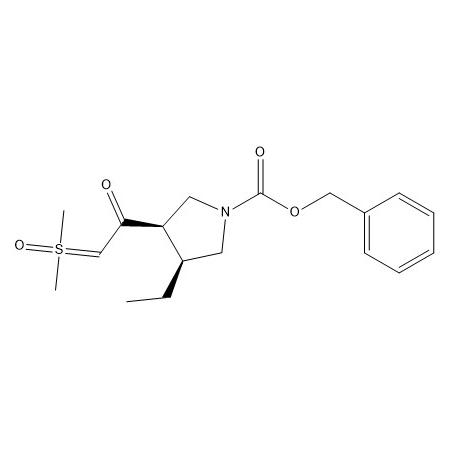 苄基（3R，4S）-3-（2-（二甲基（氧代）-l6-硫基亚砜）乙酰基）-4-乙基吡咯烷-1-甲酸酯